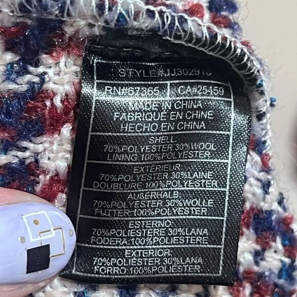 JACK by BB Dakota tweed ruffle jacket, sz Medium - Picture 8 of 8